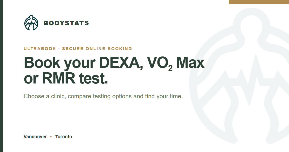 Book a DEXA Scan, VO₂ Max or RMR Test | BodyStats