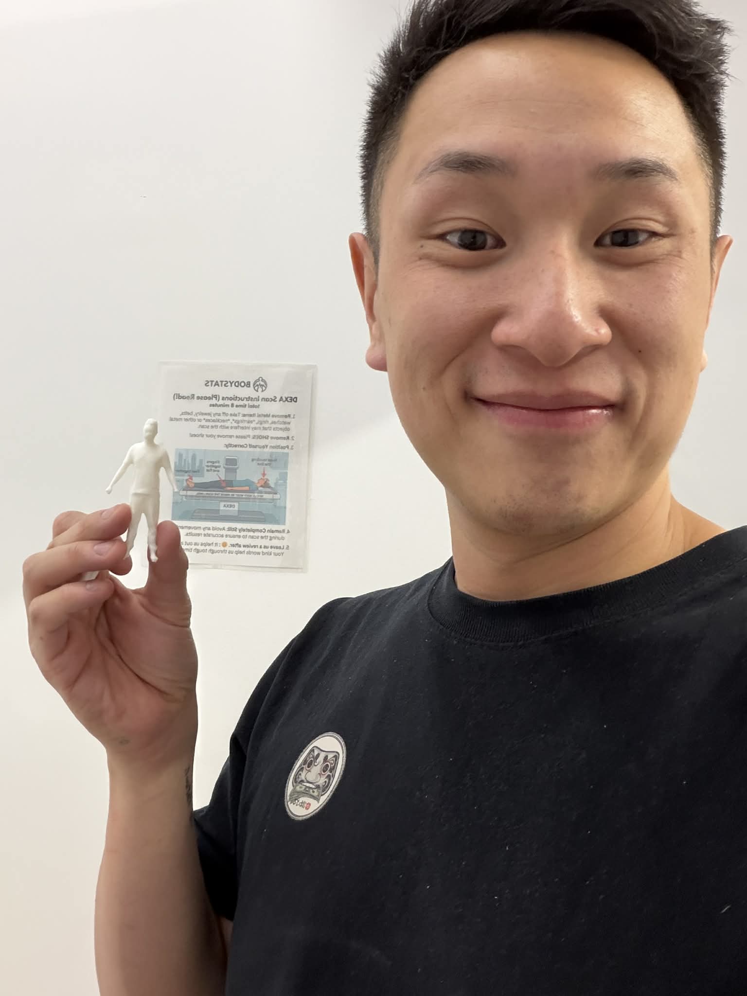 3D body scan printed figurine