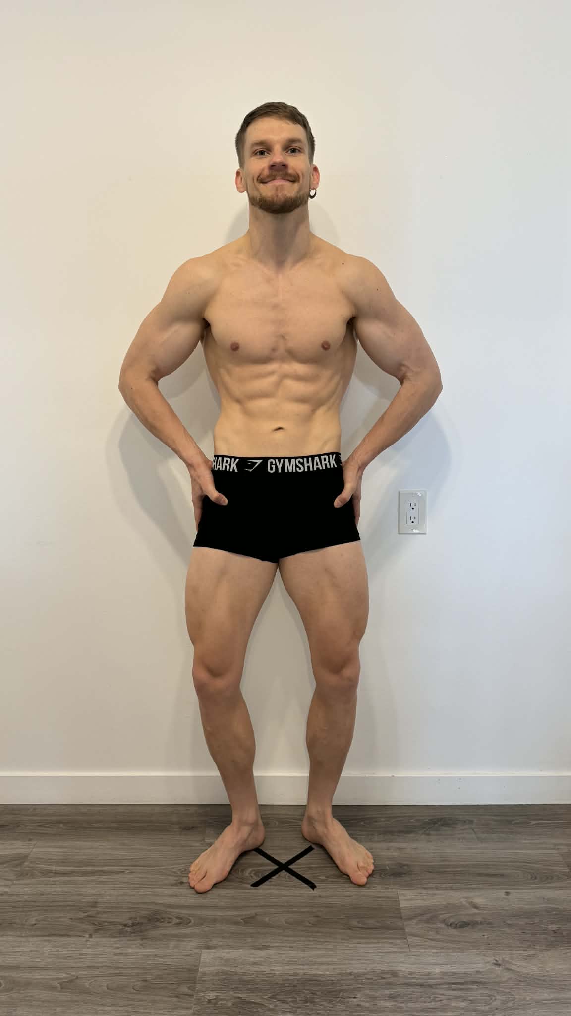 Eric before his bulk at 175 lb and 13.9 percent body fat