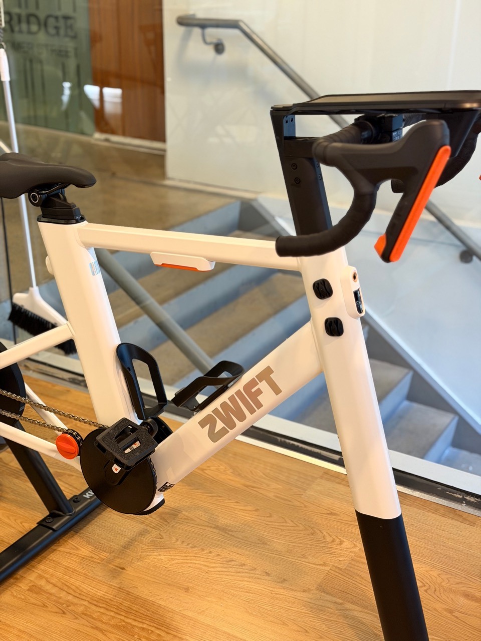 Zwift cycle ergometer used for VO2 max testing at BodyStats Yaletown