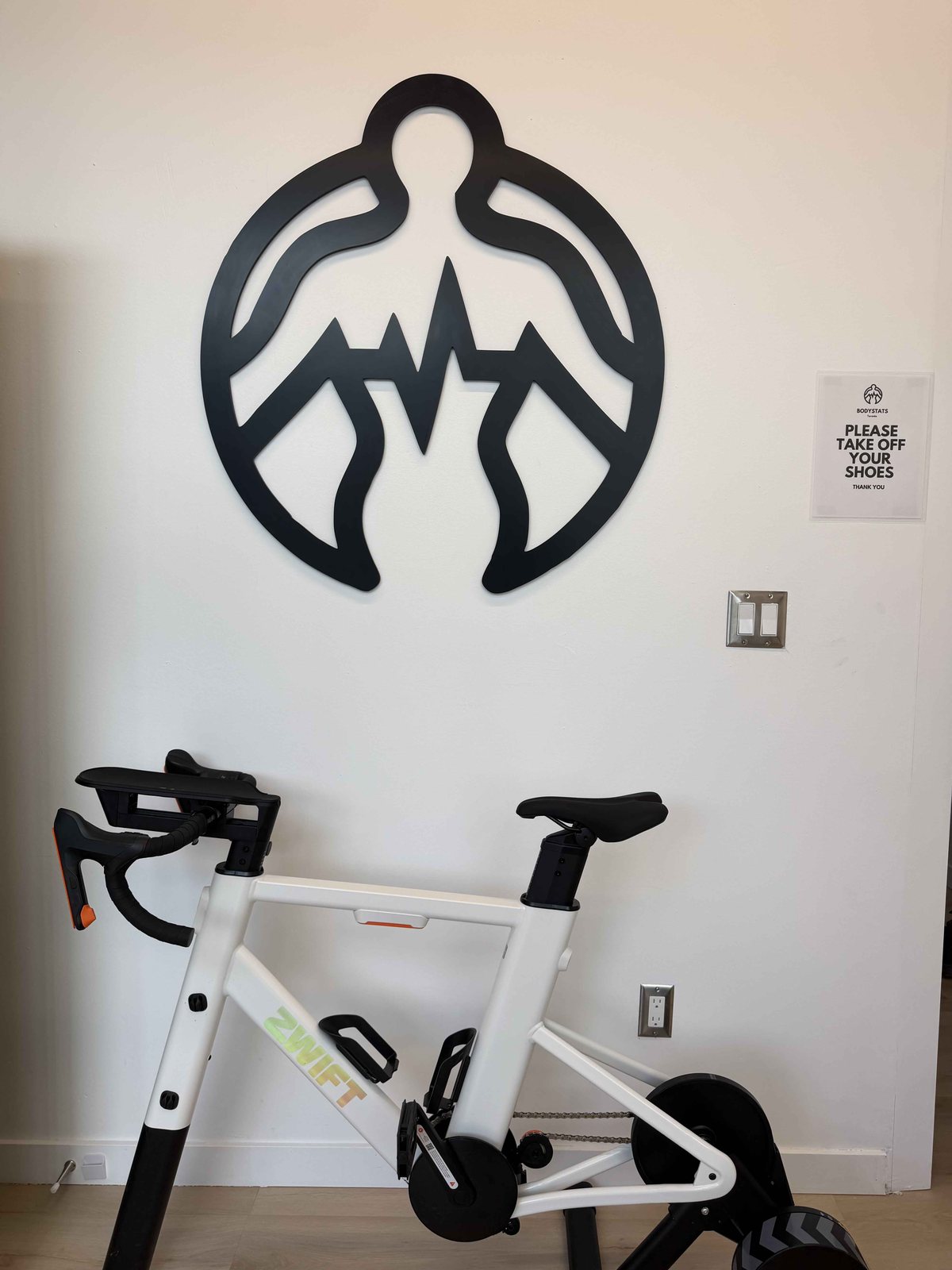 The Zwift smart bike used for cycling VO2 Max tests at BodyStats.